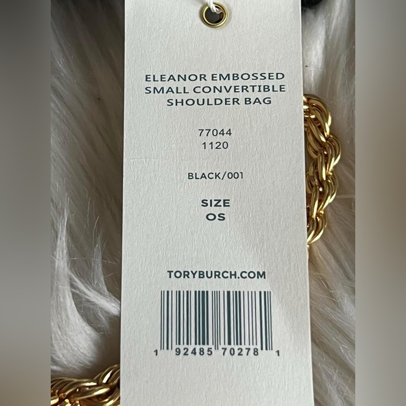 77044 - Tory Burch Eleanor Embossed Small Convertible Shoulder Bag - Picture 12 of 14